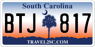 SC license plate BTJ817