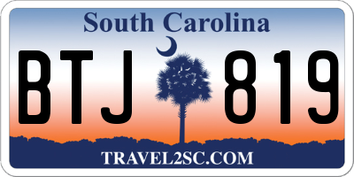 SC license plate BTJ819