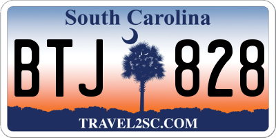 SC license plate BTJ828