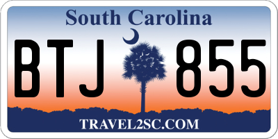 SC license plate BTJ855