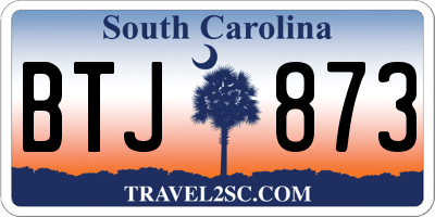 SC license plate BTJ873