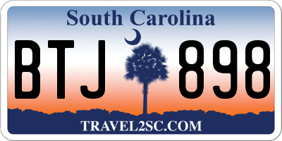 SC license plate BTJ898