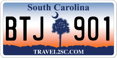 SC license plate BTJ901