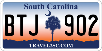 SC license plate BTJ902