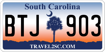 SC license plate BTJ903