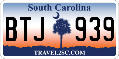 SC license plate BTJ939