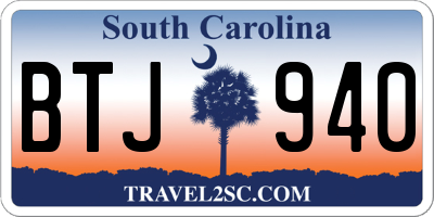 SC license plate BTJ940