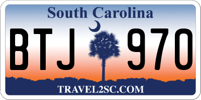 SC license plate BTJ970