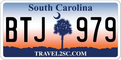 SC license plate BTJ979