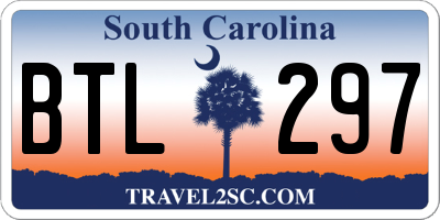SC license plate BTL297