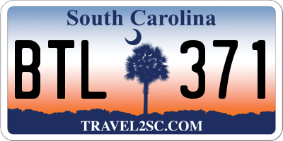 SC license plate BTL371