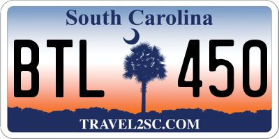SC license plate BTL450