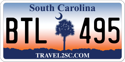 SC license plate BTL495