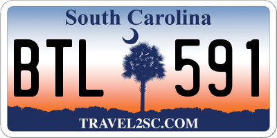 SC license plate BTL591