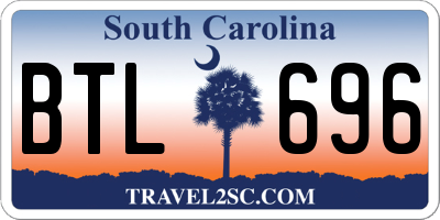 SC license plate BTL696
