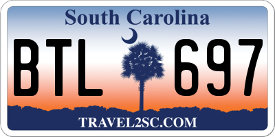 SC license plate BTL697
