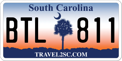 SC license plate BTL811