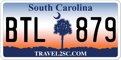 SC license plate BTL879