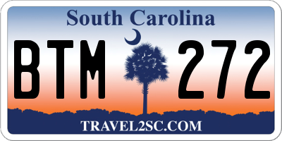 SC license plate BTM272