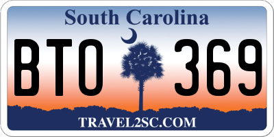SC license plate BTO369