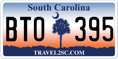 SC license plate BTO395