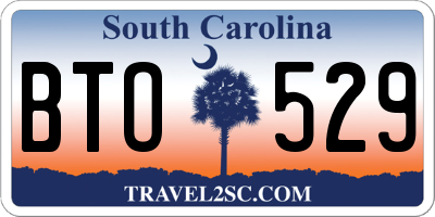 SC license plate BTO529