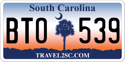 SC license plate BTO539