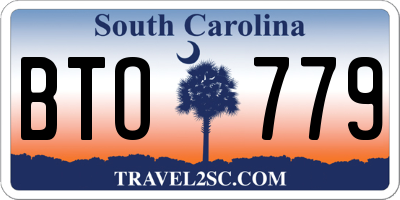 SC license plate BTO779