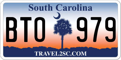 SC license plate BTO979