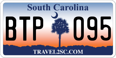 SC license plate BTP095