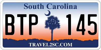 SC license plate BTP145