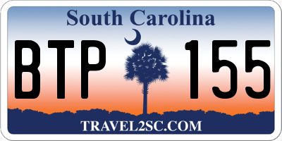 SC license plate BTP155