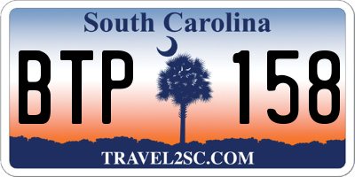 SC license plate BTP158