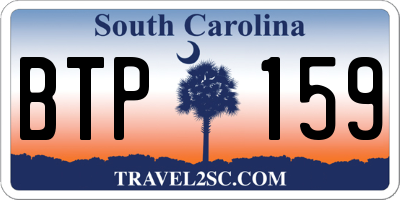 SC license plate BTP159