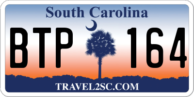 SC license plate BTP164