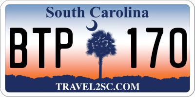 SC license plate BTP170