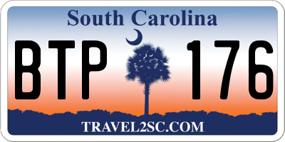 SC license plate BTP176