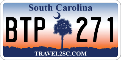 SC license plate BTP271