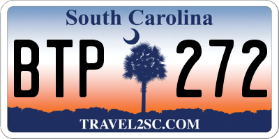 SC license plate BTP272