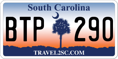 SC license plate BTP290