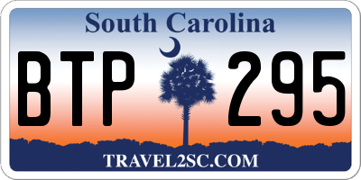 SC license plate BTP295