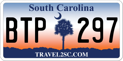 SC license plate BTP297