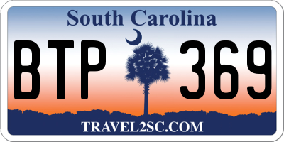 SC license plate BTP369