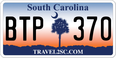 SC license plate BTP370