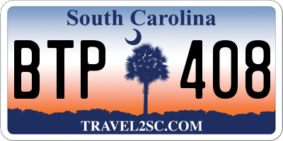 SC license plate BTP408