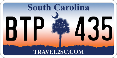 SC license plate BTP435