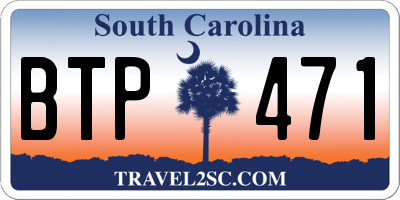 SC license plate BTP471