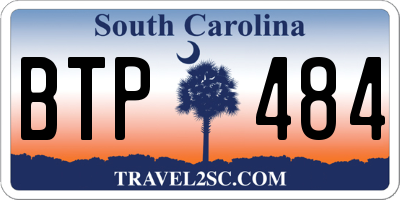 SC license plate BTP484