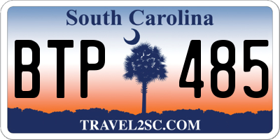 SC license plate BTP485