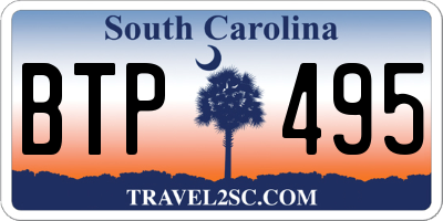 SC license plate BTP495